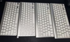 Lot of 4x Apple A1314 Wireless Bluetooth Keyboard Slim Aluminum Tested