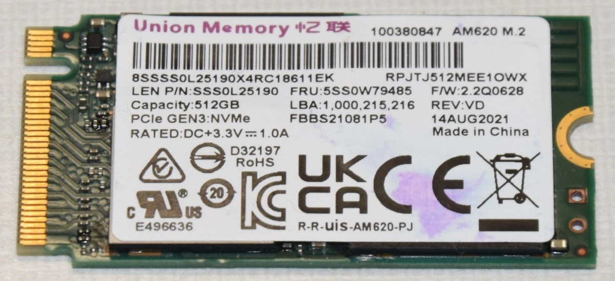 Lenovo 512 GB Solid State Drives for sale | eBay