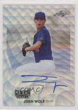 2019 Leaf Metal Draft 1990 Throwback Silver Wave 1/30 Josh Wolf #LT-JW2 Auto xb2
