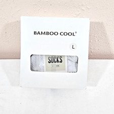BAMBOO COOL Womens Ankle Athletic Socks Moisture Wicking Low Mesh 9-12 L 6pk