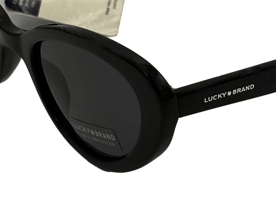 Lucky Brand Black  Womens Sunglass Cateye Plastic, Smoke Lens D938 - Image 3 of 4