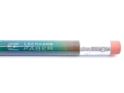 Vintage Eberhard Faber EF Logo Pencil   Mid-Century Unused w/ Pink Eraser   USA