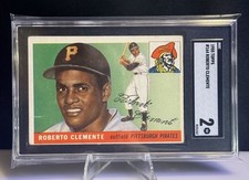 1955 Topps Roberto Clemente #164 SGC 2