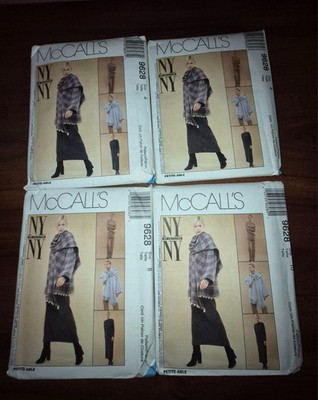McCall's 9628 Misses' Jacket w/Scarf, Dress, Top, Pull-On Pants SZ: 4-18 UC FF