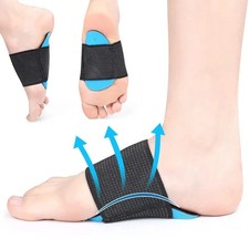PAIR FOOT ARCH SUPPORT FLAT FEET FALLEN ARCH PLANTAR FASCIITIS INSOLE HEEL PAIN 