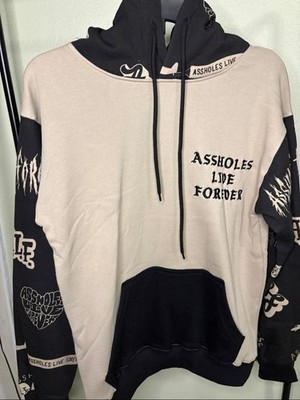 ALF Two-Tone Beige & Black Hoodie - Graphic Streetwear - S