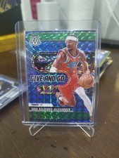 2024-25 Panini Mosaic Shai Gilgeous-Alexander Give and Go Green Mosaic Prizm #2