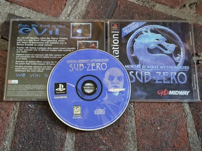 Mortal Kombat Mythologies: Sub Zero Sony PlayStation 1 PS1 CIB Complete Tested