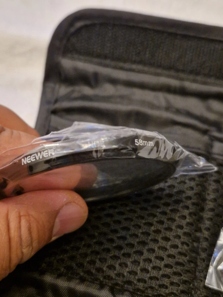 58mm Camera Filter Set 3 piece ND 2,4,8 Camera Neewer Len Filter New - Image 3 of 4