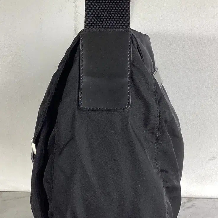 Prada Nylon Triangular Logo Double Buckle Crossbo… - image 1