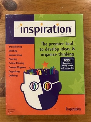 Inspiration Premier Tool To Develop Ideas Software Version 7.5 Windows/Mac New!