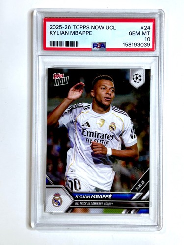 2025-26 Topps Now UCL - KYLIAN MBAPPE #24 PSA-10 - REAL MADRID CF