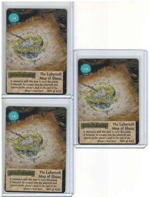 Spellfire CCG The Labyrinth Map of Shuuc 410 of 420 Second Edition Rare Chase