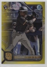 2022 Bowman Chrome Yellow Refractor 49/75 CJ Abrams #12 07i7