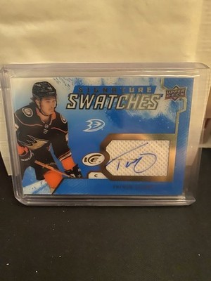 2021/22 Upper Deck ICE Hockey Trevor Zegras Signature Swatches RC Patch Auto