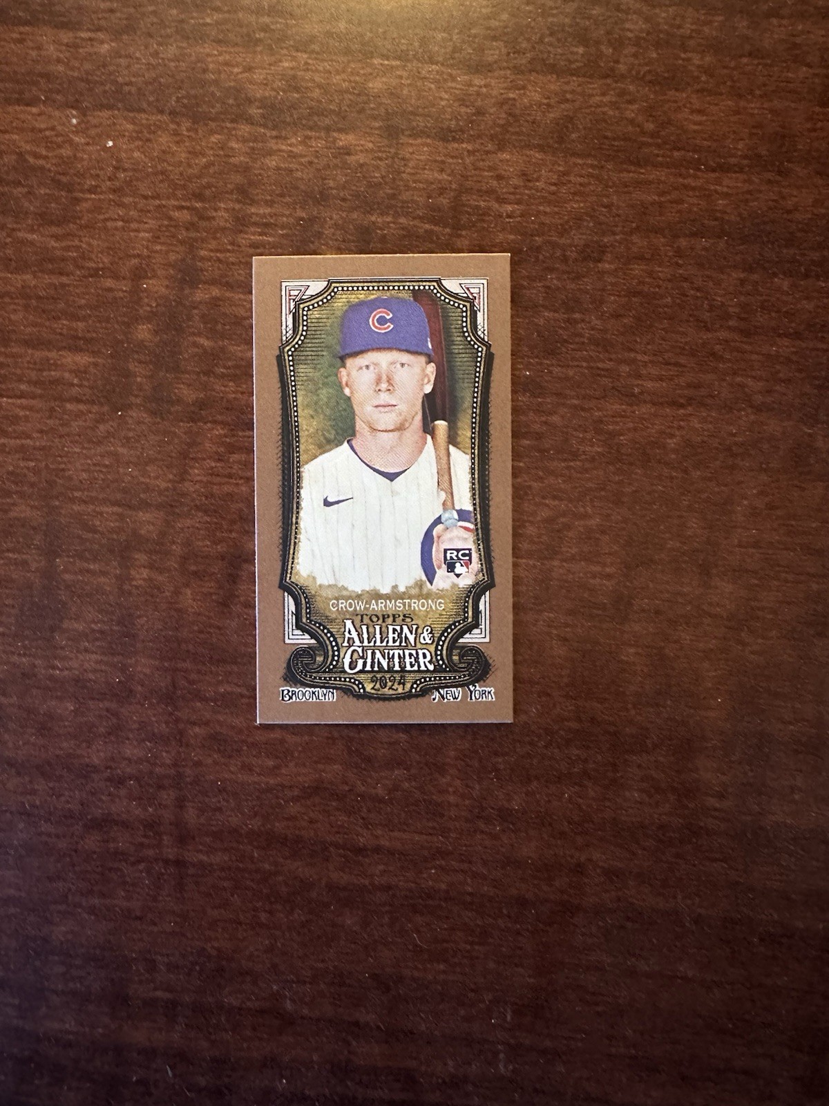 2024 Topps Allen & Ginter - Pete Crow-Armstrong #46 Mini Gold Border (RC)