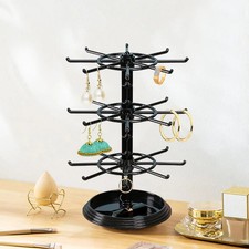 1pc, Multi-layer rotating jewelry rack, necklace display, jewelry storage rack