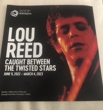 Lou Reed - Caught Between the Twisted Stars - NYPL exhibit program