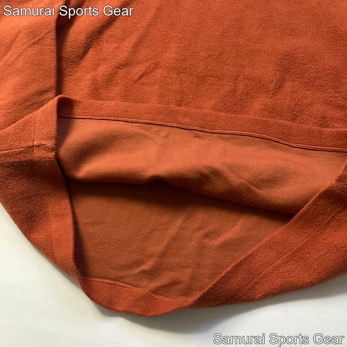 Felpa Pile Stone Island Bordo Verde Rara Vintage Collo Alto Arancione L