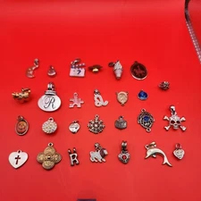 Misc Jewelry Lot Charms, Etc. As Found  (27 pieces)