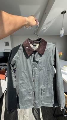 Barbour Bedale Waxed Jacket Olive 36 - Rare slim fit Version