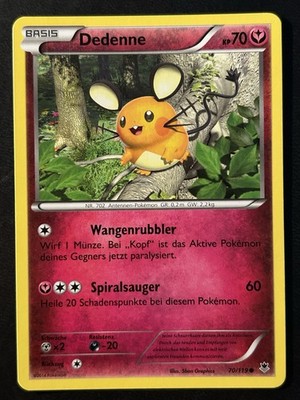 Pokemon Dedenne 70/119 Phantomkräfte Common DE NM-Mint