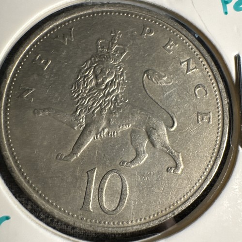 1969 X 3 🇬🇧 Great Britain 10 New Pence 3 Coins AU 75% Copper 25% Nickel No Mag - Picture 13 of 13