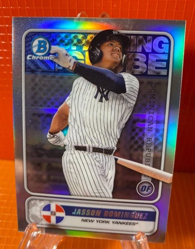 JASSON DOMINGUEZ  1st BOWMAN CHROME PRIZM ROOKIE CARD YANKEES 2020 Topps SP 