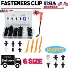 105x Car Parts Fender Liner Fastener Rivet Push Clips Retainer 6 Size Universal