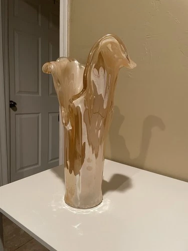 Vintage Murano Art Glass Large Italian Vase