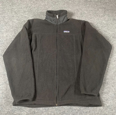 Patagonia Jacket Womens Small Black Full Zip Fleece Outdoors Hiking Polartec Ski