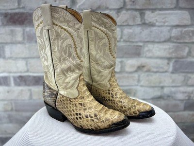 Afrikan Boots Vintage Python Snakeskin Exotic Men's Size 27.5 | eBay