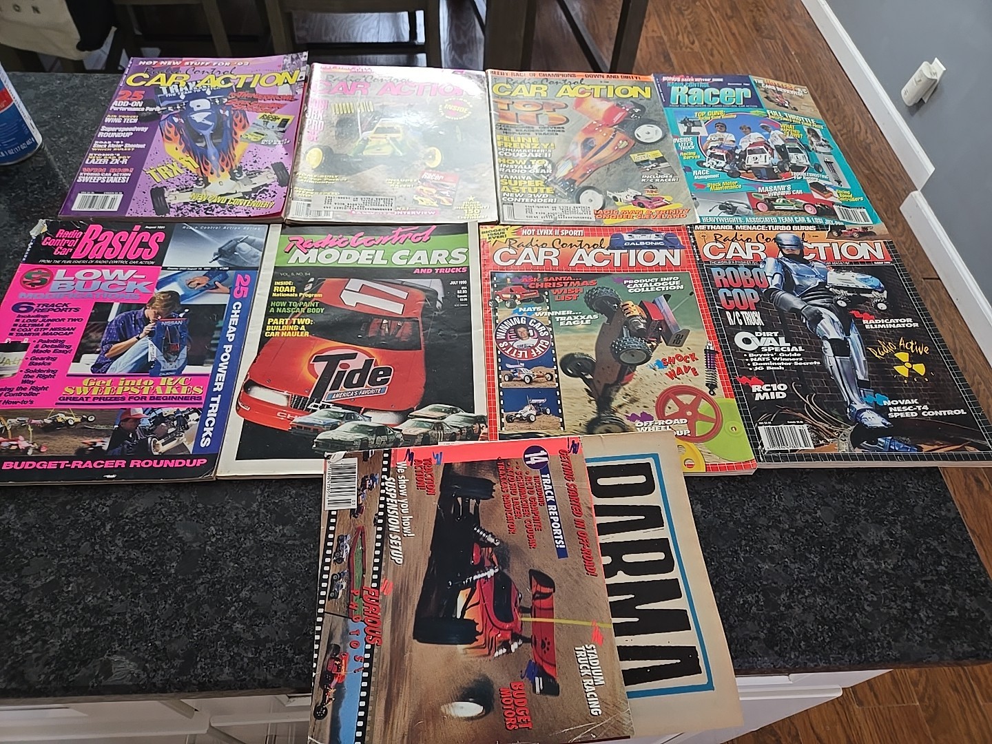 Lot Of 9 Vintage 1990 1991 Radio Control Car Action Magazines Issues RC Hobby