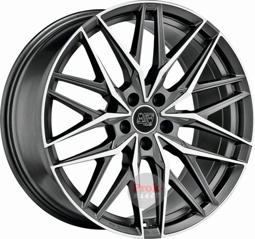 4x Alufelgen MSW 50 GUN METAL POLIERT 8,5x19 ET45 LK5 108 19 Zoll Felgen Alu