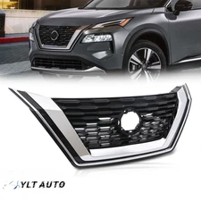 Fit 2021 2022 2023 Nissan Rogue S SL SV Front Grille Bumper Grill W/ Camera Hole