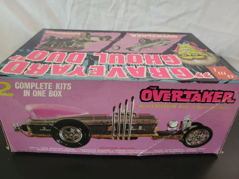 Graveyard Ghoul Duo T309 AMT Overtaker Bodysnatcher Vintage NEW 1969 Munsters  - Image 3 of 4