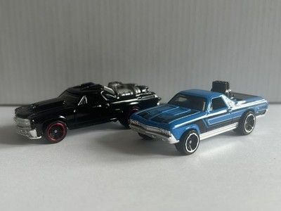 Hot Wheels Lot Of El Camino Black & Blue Versions