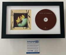 BLUE OCTOBER SIGNED HOME FRAMED CD & AUTOGRAPH COA ACOA JUSTIN FURSTENFELD +3