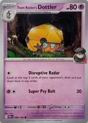 Team Rocket's Dottler 088/182 Destined Rivals