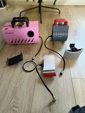 Whubefy Tumbler Mug Heat Press Machine 11-30oz, Pink Portable Heat Transfer