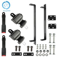 Golf Cart Seat Belts and Bracket Kit Fits For EZGO Yamaha Club Car 2-Retractable