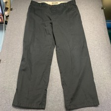 DOCKERS D3 Men's Pants Size 36 x 29 Black Blue Relaxed Fit Chinos Flat Front