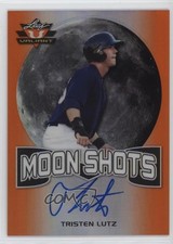 2017 Leaf Valiant Draft Moon Shots Orange /25 Tristen Lutz #MS-TL1 Auto 0s3