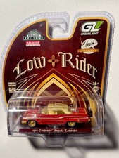 1963 CHEVROLET IMPALA LOWRIDER  RED 1/64 BY GREENLIGHT 2020001
