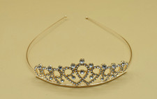 Bling Bling Tiara Hearts Communion Quinceanera Headband Princess Crown Corona