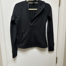 Athleta XS Unstoppable Fleece Lined Full Zip Sweatshirt, Black Jacket Hoodie