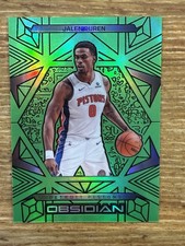 2024-25 Panini Obsidian Jalen Duren Electric Etch Green Flood /25