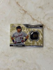 Marketplace image: 2021 Topps Chrome Baseball Miguel Cabrera Captain's Cloth Superfractor 1/1