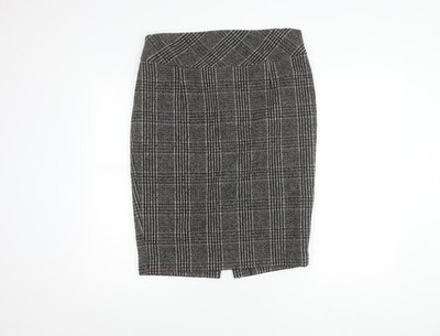 Zara Basic Bleistiftrock Damen XL im Karomuster
