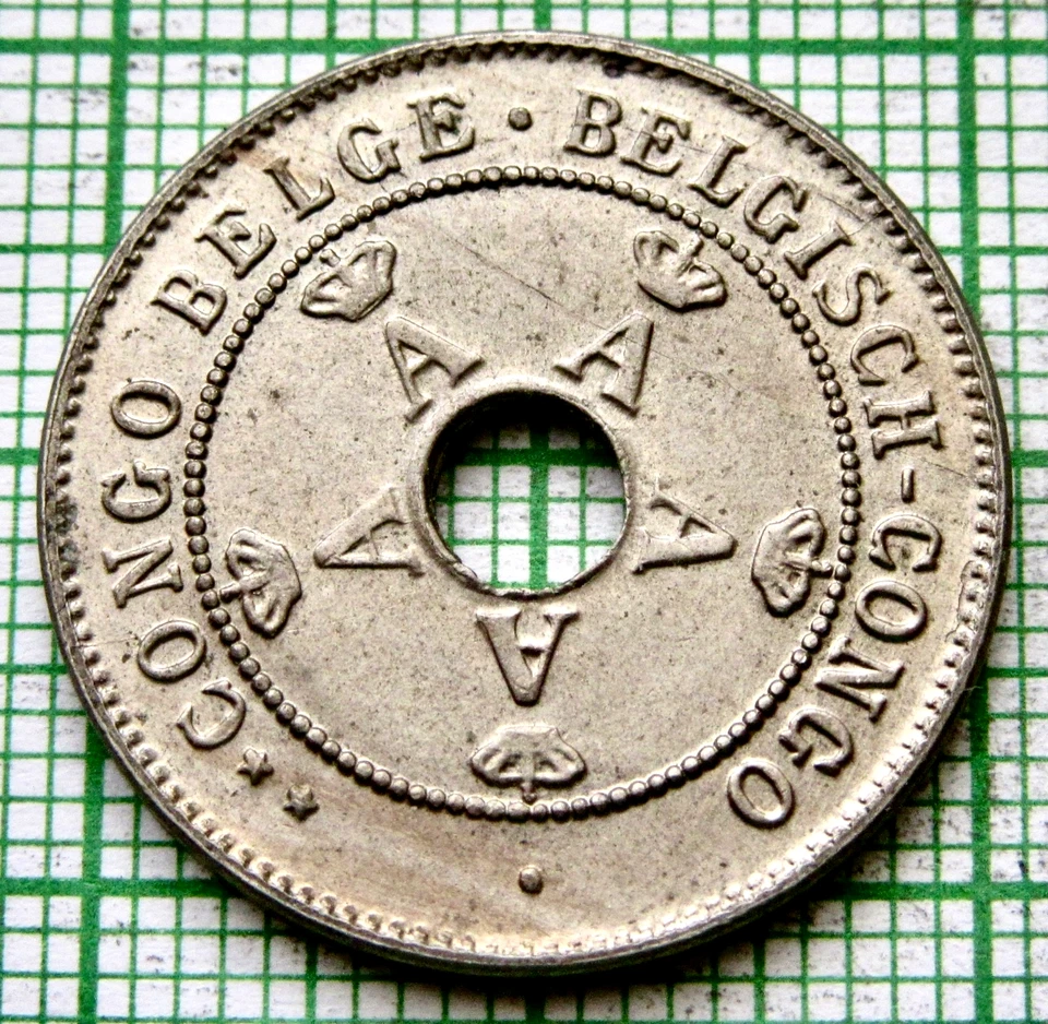 BELGIAN CONGO ALBERT I 1911 10 CENTIMES Colonial Coinage yes we combine postage - Image 2 of 4